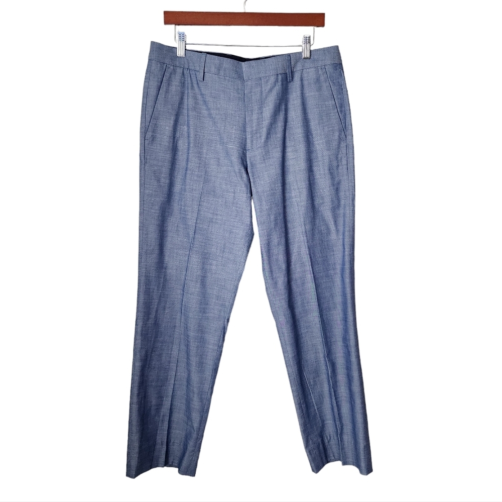 BONOBOS Warrior Dress Pants in heather blue Standard Fit size 33